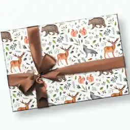 Walmart Forest Animal Wrapping Paper offer
