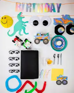 Walmart Toybox Faves Party Pack FettiFilled Monster Truck Birthday Party Supplies for 16 Guests offer