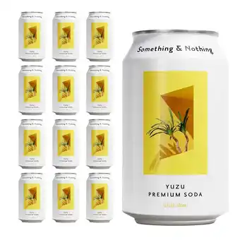 Walmart Something & Nothing Lightly Carbonated Yuzu Premium Soda Case of 12 x 12 Fl Oz offer