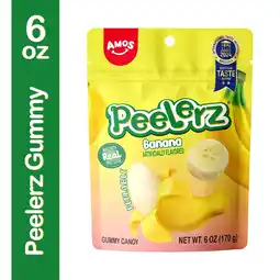 Walmart Amos Peelerz Gummies Banana Gummy Candy Resealable 6 oz (1 Pack) offer
