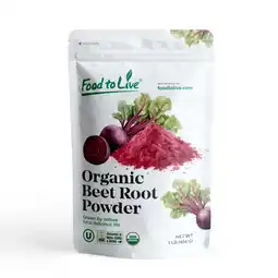 Walmart Organic Beet Root Juice Powder, 1 Pound Non-GMO, Vegan, Raw by Food to Live offer
