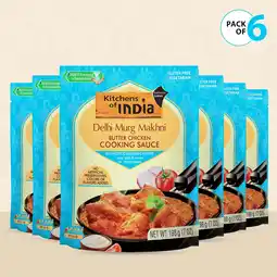 Walmart Kitchens of India Rich Creamy Delhi Murgh Makhni Butter Chicken Simmer Sauce, 7 oz, Pack of 6 offer