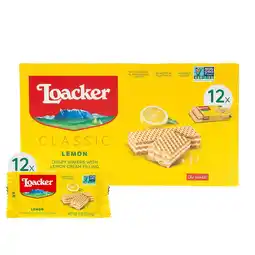 Walmart Loacker Classic Lemon Wafers, Non-GMO Crme-Filled Wafer Cookies, 1.59oz, Pack of 12 offer