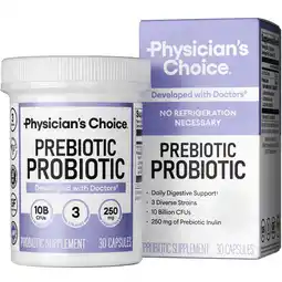 Walmart Physician's Choice Prebiotic Probiotic, for Men and Women, 30 Count offer