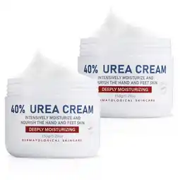 Walmart OUKEYA Urea Cream 40% for Dry, Cracked Feet and Hands, Moisturizing Lotion, 2 Pack offer