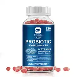 Walmart 100 Billion CFU Probiotic for Women and Men - 120 Count - Digestive & Gut Health offer
