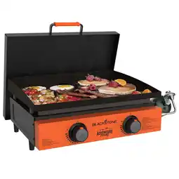 Walmart Blackstone Adventure Ready Outdoor Griddle, 2-Burner 22 Propane Flat Top Grill with Cover, Orange offer