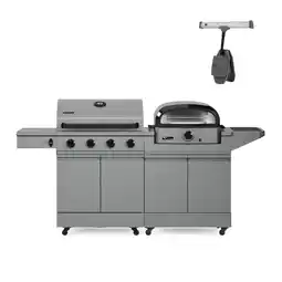 Walmart TYTUS Modular Grilling Collection 4-Burner Gas Grill, Pizza Oven with Cart, and Grill Light offer