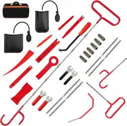 Walmart Car Tool Kit, 27 Pcs Emergency Car Tools Window Door Open Unlock, 59 inches Pull Hook J-Hook offer