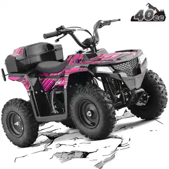 Walmart QEASET 40 cc Trail Blazer Ride-On Buggy – Dual-Speed Off-Roader, Key-Lock Safe, 10-15.5mph, Pink offer