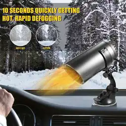 Walmart Paddsun 12V Car Heater Defogger Cup Shape Auto Warm Air Blower Fast Defroster Windshield offer