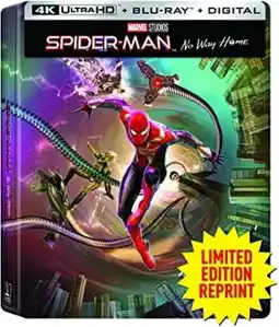 Walmart Spider-Man: No Way Home (4K Ultra HD + Blu-ray + Digital Copy Steelbook Sony Pictures) offer