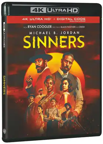 Walmart Sinners (4K Ultra HD + Digital Copy), Horror, Warner Bros offer