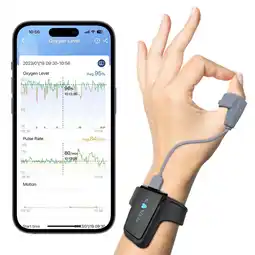 Walmart Vibeat Livenpace Continuous Sport Wrist Pulse Oximeter Checkme O2 Max Heart Rate Tracker, 1 Pack offer