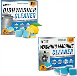 Walmart ACTIVE Washing Machine and Dishwasher Cleaner Tablets, 48 Ct, 12 Mo Supply offer