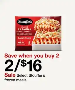 Target Select Stouffer's frozen meals offer
