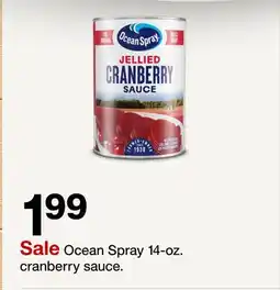 Target Ocean Spray 14-oz. cranberry sauce offer