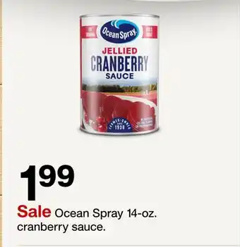 Target Ocean Spray 14-oz. cranberry sauce offer