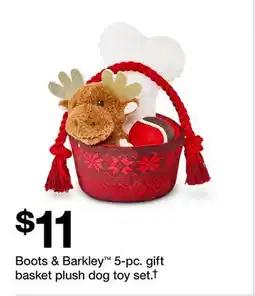 Target Boots & Barkley 5-pc. gift basket plush dog toy set† offer
