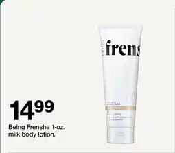 Target Being Frenshe 1-oz. milk body lotion offer