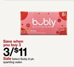 Target Bubly 8-pk. sparkling water offer