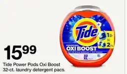 Target Tide Power Pods Oxi Boost 32-ct. laundry detergent pacs offer