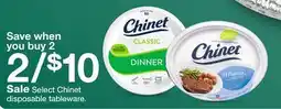 Target Select Chinet disposable tableware offer