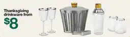 Target Thanksgiving drinkware offer