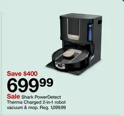 Target Shark PowerDetect Therma Charged 2-in-1 robot vacuum & mop offer