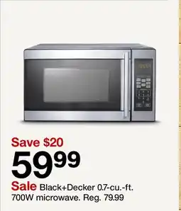 Target Black + Decker 0.7-cu.-ft. 700W microwave offer