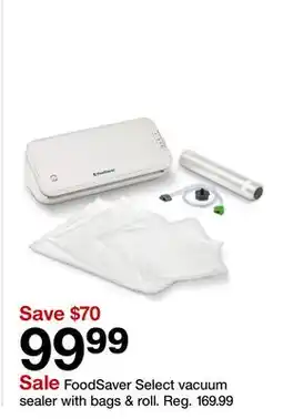 Target FoodSaver Select vacuum sealer with bags & roll offer