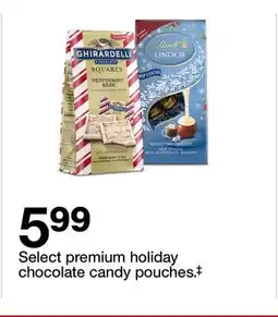 Target Select premium holiday chocolate candy pouches‡ offer