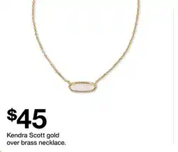 Target Kendra Scott gold over brass necklace offer