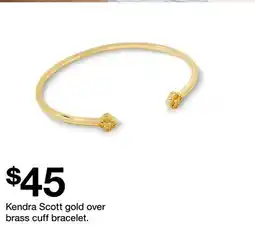 Target Kendra Scott gold over brass cuff bracelet offer
