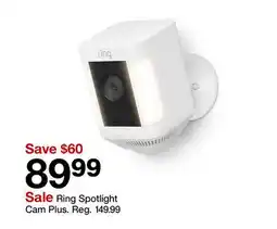 Target Ring Spotlight Cam Plus offer