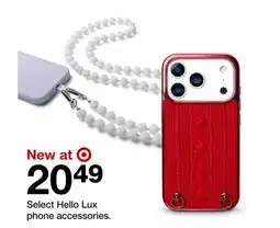 Target Select Hello Lux phone accessories offer