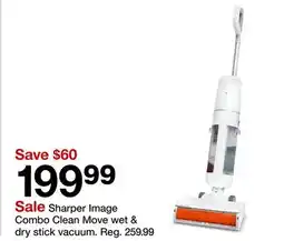 Target Sharper Image Combo Clean Move wet & dry stick vacuum offer