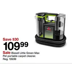 Target Bissell Little Green Max Pet portable carpet cleaner offer