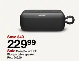 Target Bose SoundLink Plus portable speaker offer
