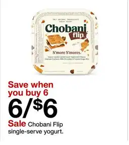 Target Chobani Flip single-serve yogurt offer