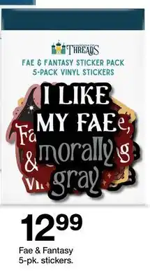 Target Fae & Fantasy 5-pk. stickers offer
