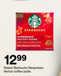 Target Select Starbucks Nespresso Vertuo coffee pods offer