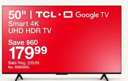 Target TCL 50 Smart 4K UHD HDR TV offer
