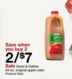 Target Good & Gather 64-oz. original apple cider offer