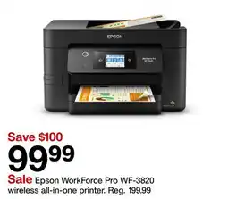 Target Epson WorkForce Pro WF-3820 wireless all-in-one printer offer