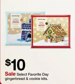 Target Select Favorite Day gingerbread & cookie kits offer