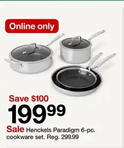 Target Henckels Paradigm 6-pc. cookware set offer