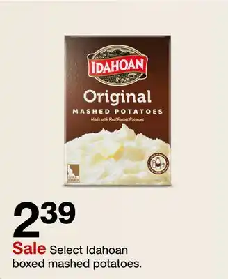 Target Select Idahoan boxed mashed potatoes offer