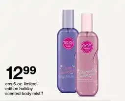 Target eos 6-oz. limited- edition holiday scented body mist† offer