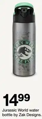 Target Jurassic World water bottle by Zak Designs offer